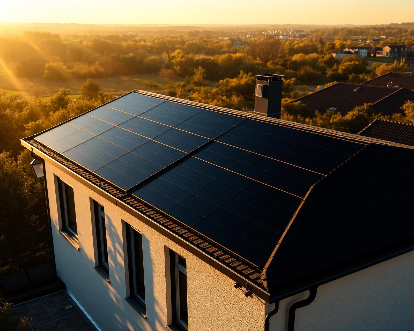 Premium PV-Anlage auf norddeutschem Hausdach